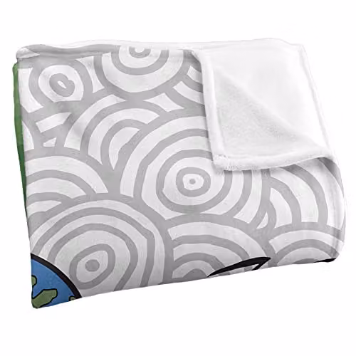 LOGOVISION Nickelodeon Invader Zim and Gir Super Soft Fleece Throw Blanket, White, W: 152 cm, D: 127 cm – 2