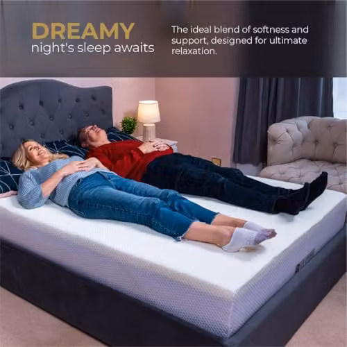 DS Living PureDream Memory Foam Orthopedic Mattress, White, W/D/H: 120 x 200 x 20.32 cm – 5
