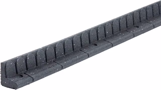 Nicoman Flexible Garden Border Edging and Mower Edge in Grey Anthracite Rubber