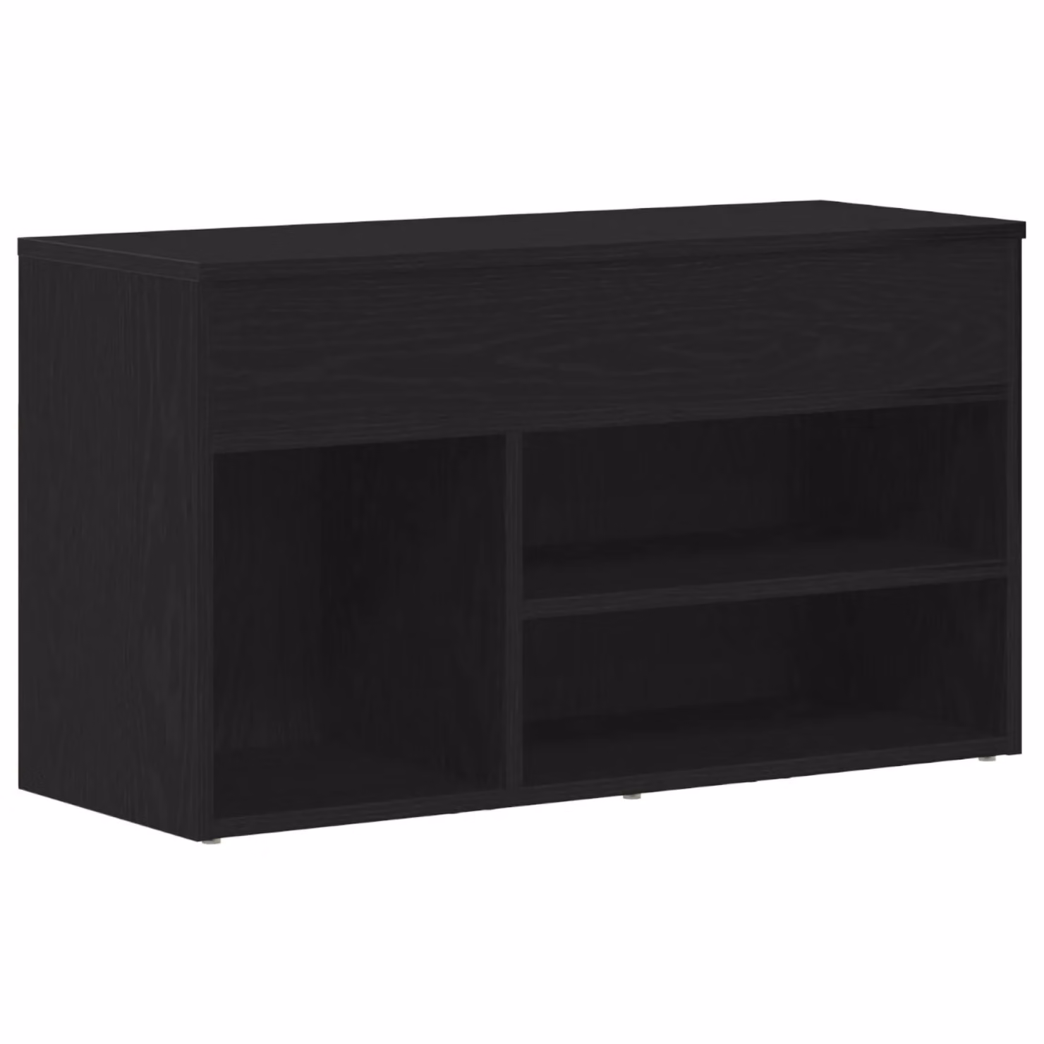 Berkfield Home Black Oak Hall Bench and Shoe Rack, W/D/H: 60 x 30 x 45 cm – 2