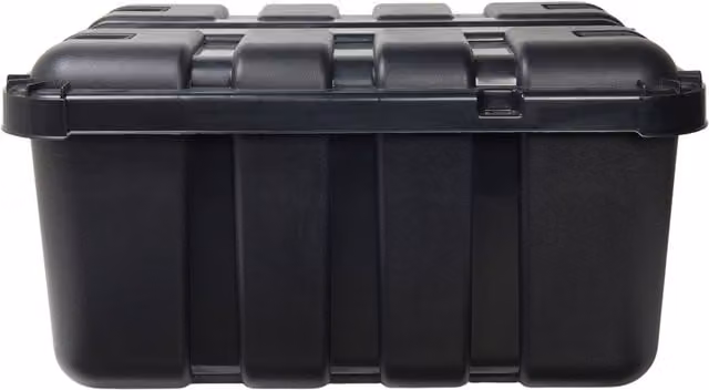 Tontarelli Flip and Store Stackable Underbed Storage Box with Lid, Black, 140 l
