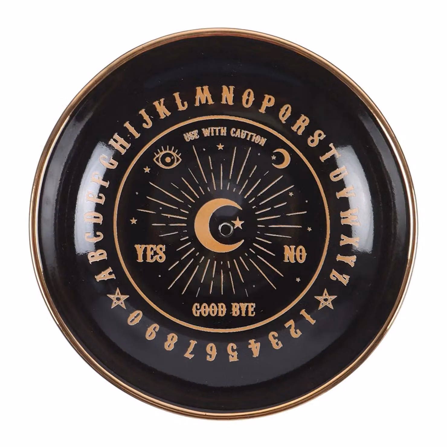 Something Different Talking Board Ceramic Incense Holder in Black – 2