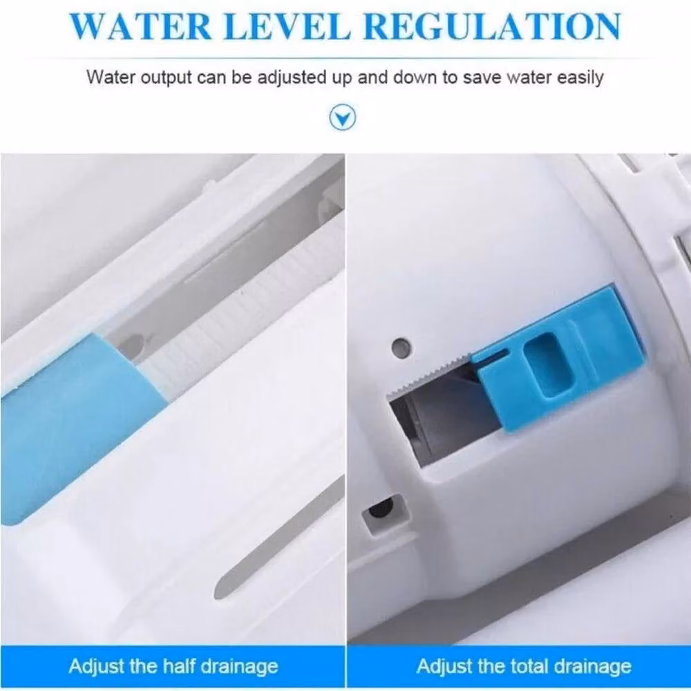 NESTLUNE Universal White Plastic Bathroom Cistern Repair Tool Set Kit – 2