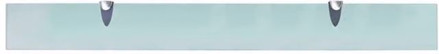 Berkfield Home Modern Floating Glass Wall Shelf, Clear, W: 90 cm, D: 10 cm, H: 0.8 cm