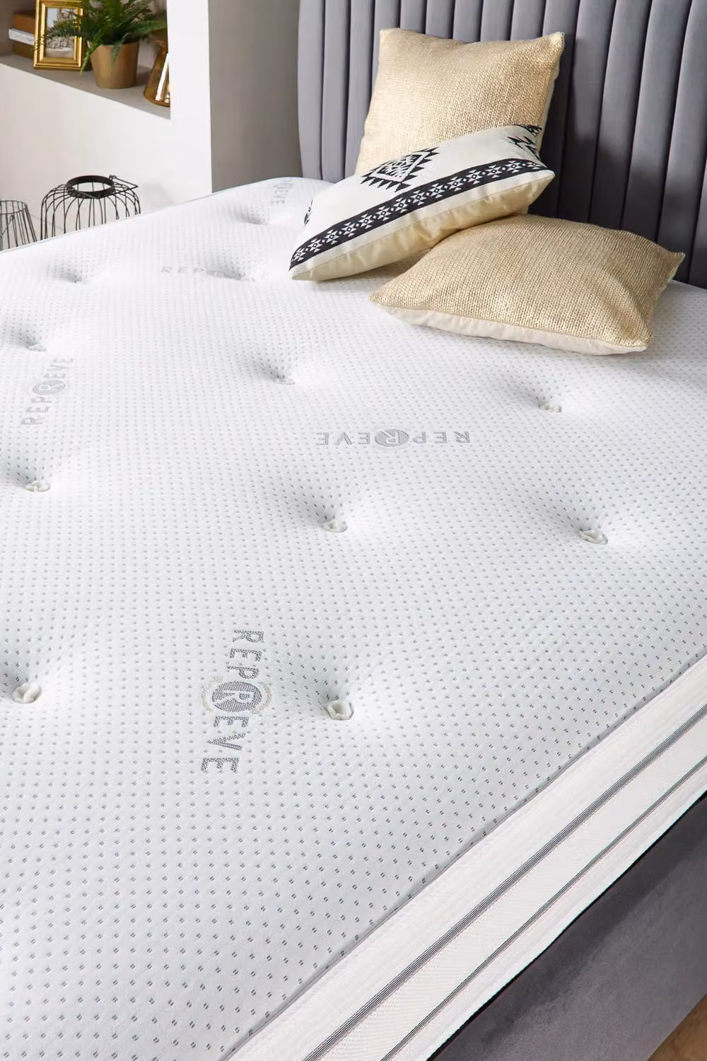 Aspire Reprieve Dual Sided Pocket Spring Mattress in White, Small Double, W/D/H: 120 x 200 cm – 3