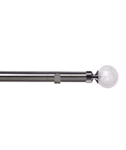 New Edge Blinds Grey Eyelet Curtain Pole Set 2.8 m