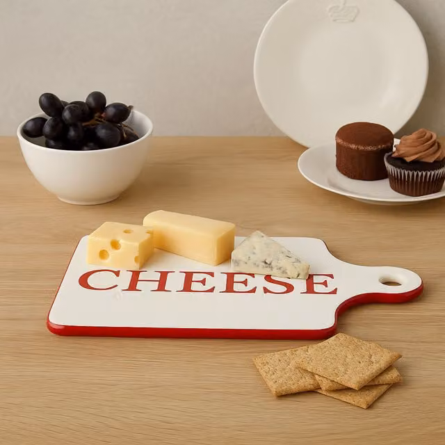Orsina Stylish Paddle Cheese Board in Cream Stoneware