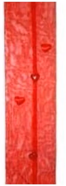 KDMD Red Sheer Heart Wall Hanger, 4 Pack