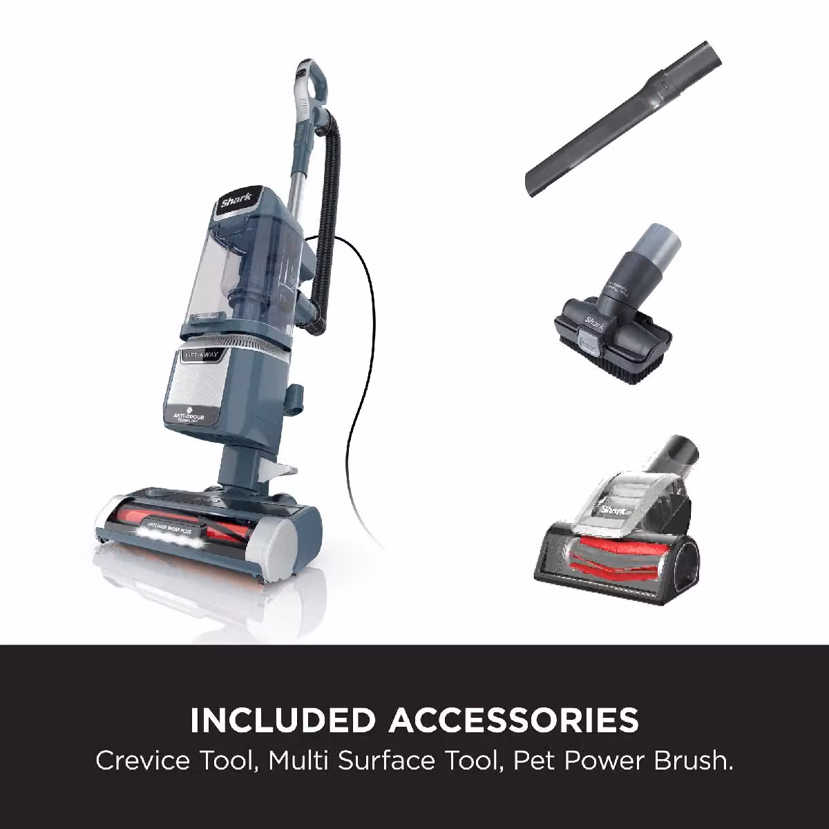 SharkNinja Anti Hair Wrap Plus Upright Pet Vacuum with Lift-Away in Grey – 2