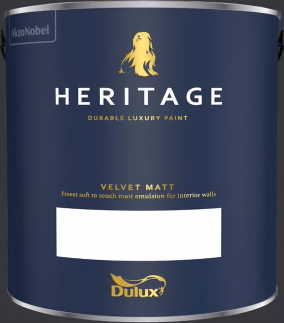 Dulux Trade Heritage Matt Dispersion Paint in Ravens Flight, 2.5 l