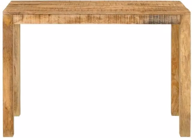 Berkfield Home Rectangular Mango Wood Dining Table in Brown, W/D/H: 110 x 55 x 76 cm – 1