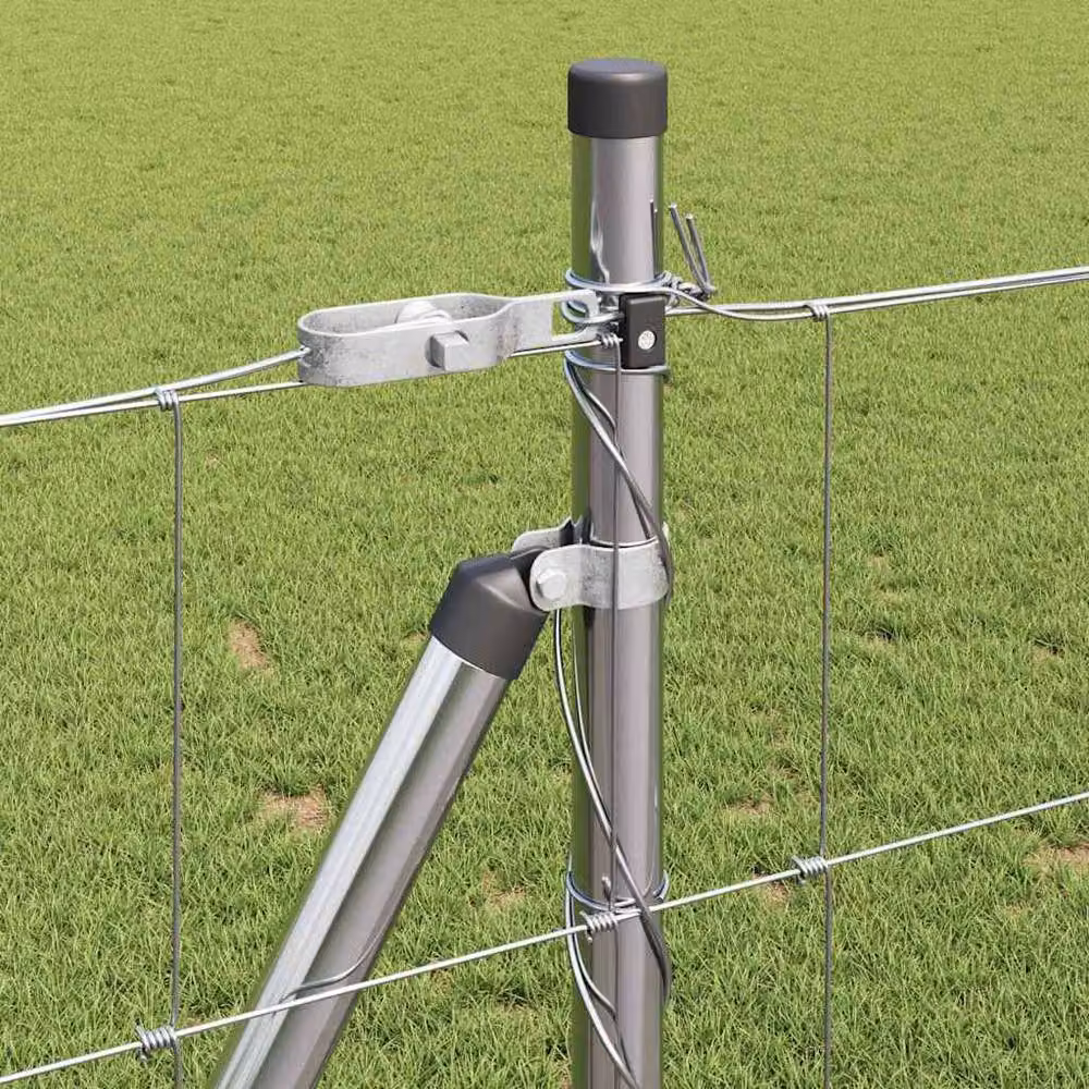 Berkfield Home Field Fence Galvanised Steel in Silver – 3