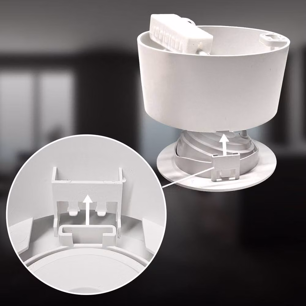 Briloner White LED Recessed Spotlight, 450lm, 3000K Warm White, Dimmable and Adjustable Ceiling Light – 2
