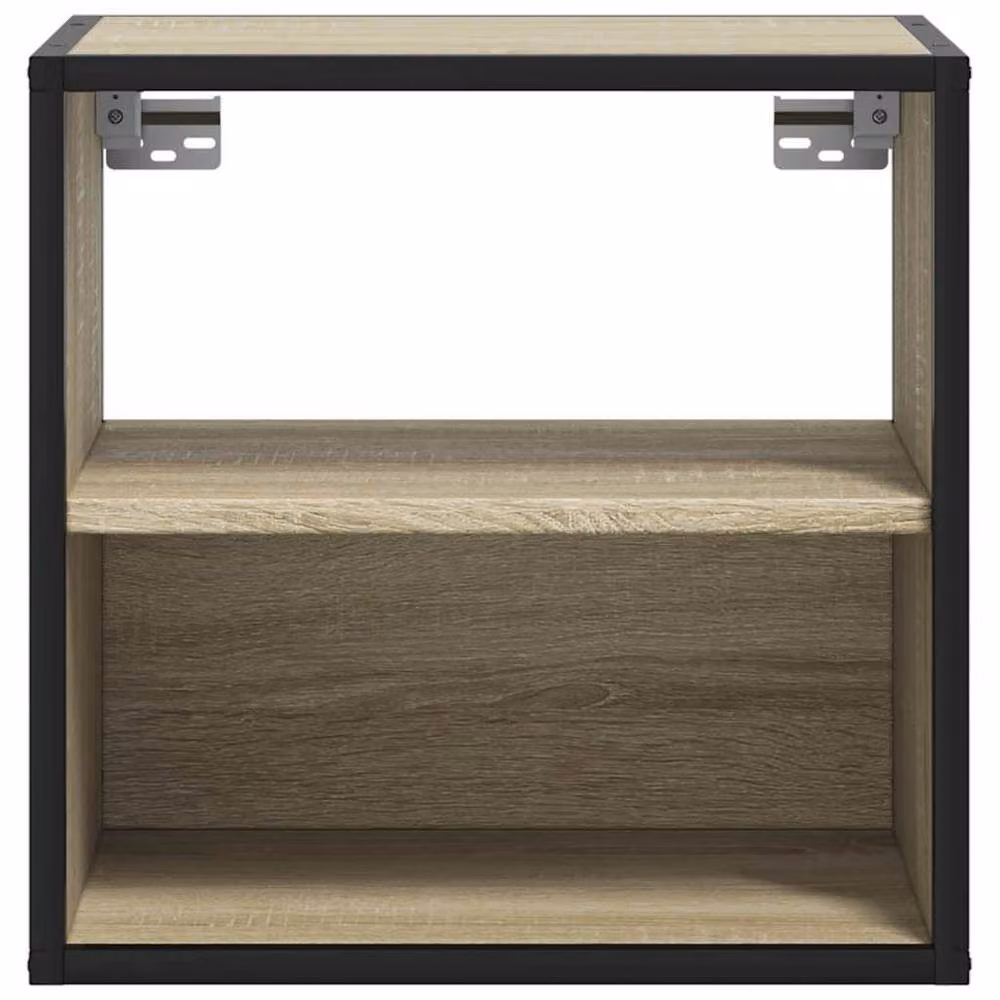 Berkfield Home Wall-mounted Bedside Cabinet in Sonoma Oak, Light Tan, W/D/H: 40 x 31 x 39.5 cm – 5