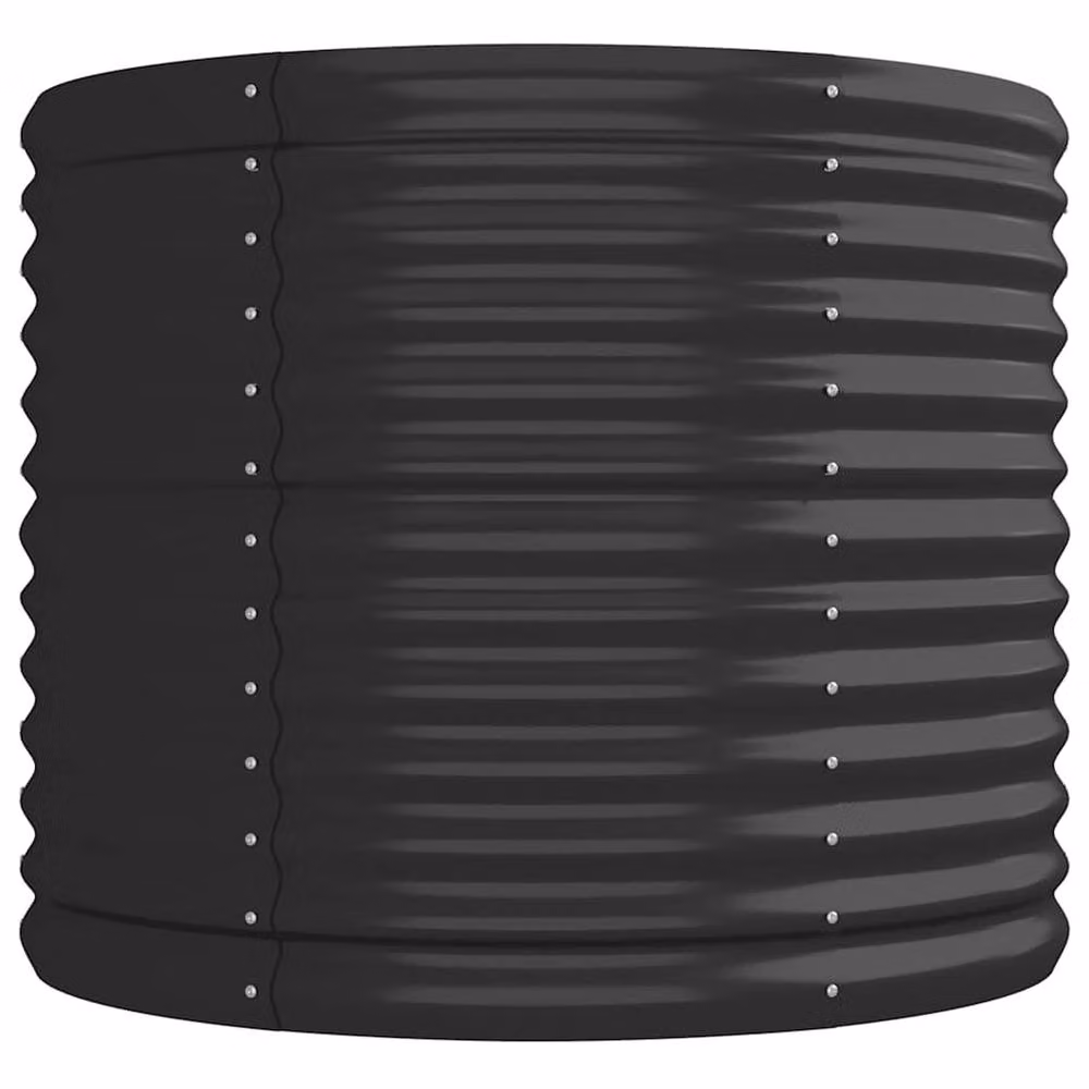 Berkfield Home Garden Raised Bed in Anthracite Grey Powder-coated Steel, W/D/H: 224 x 80 x 68 cm – 3
