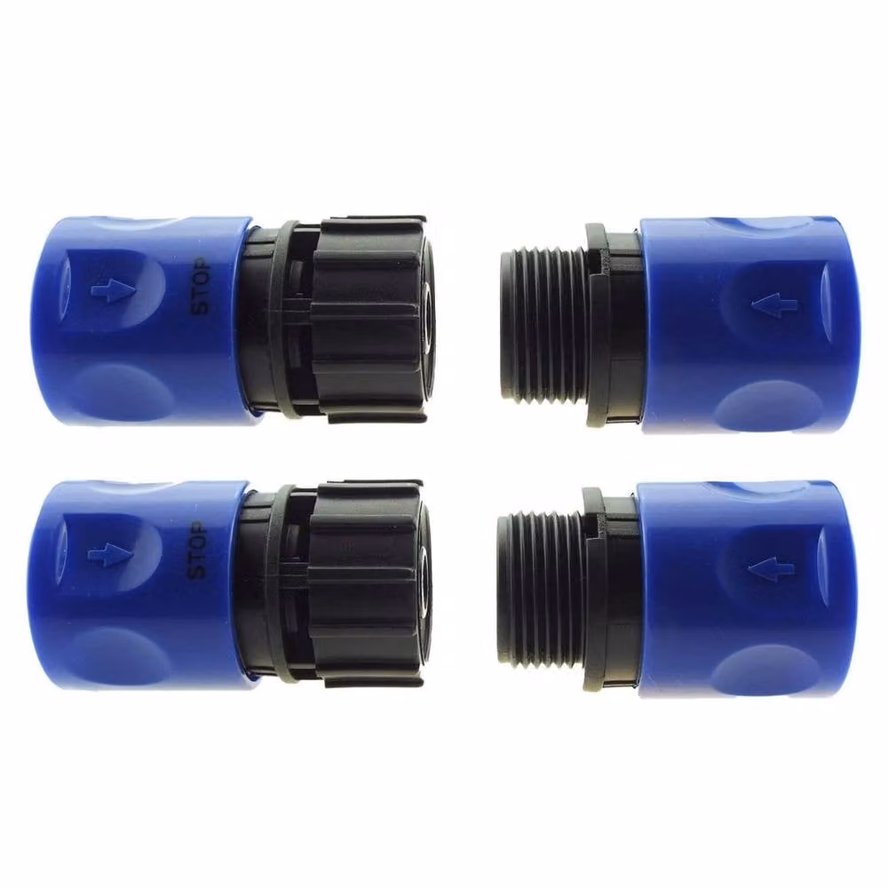 FLAVORA Blue Quick Water Pipe Coupling Garden Hose Connector Fitting 100g – 3