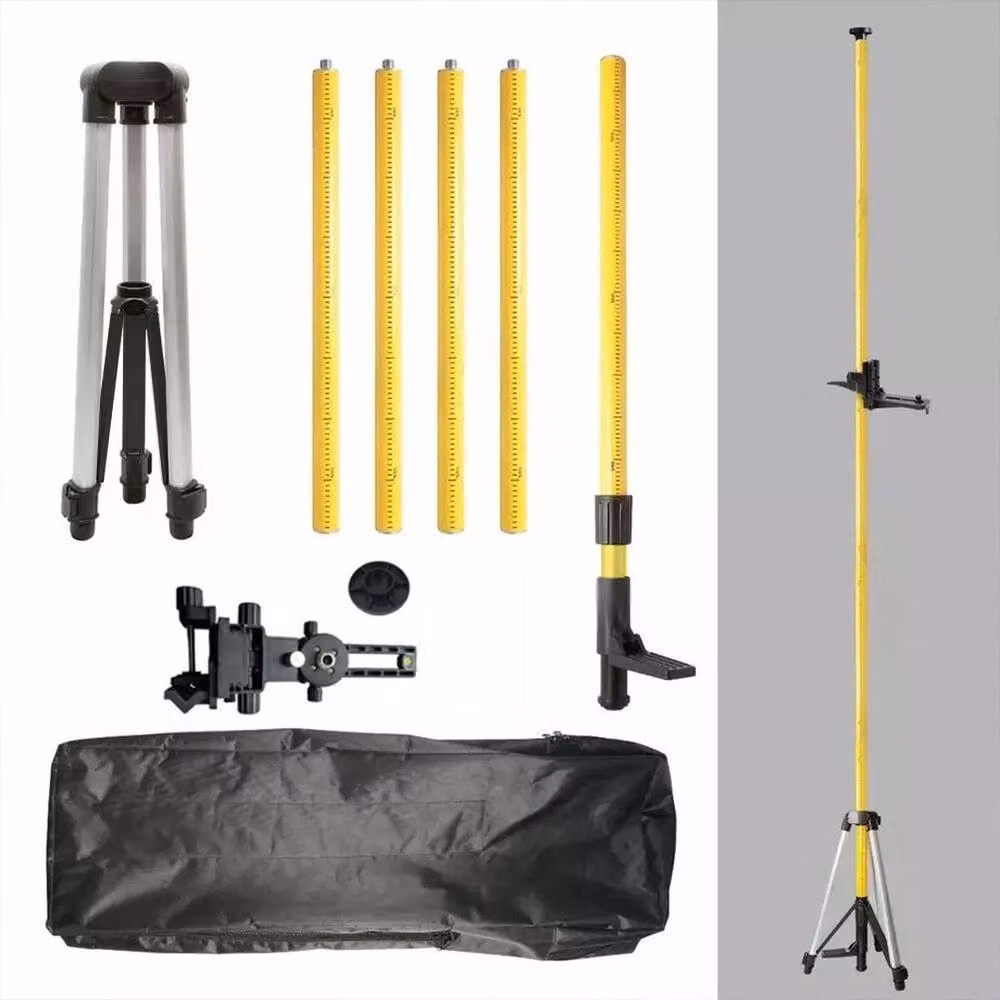 FLAVORA Adjustable Telescopic Tripod Support Pole, Yellow, W/D/H: 520 x 520 x 1000 cm – 2