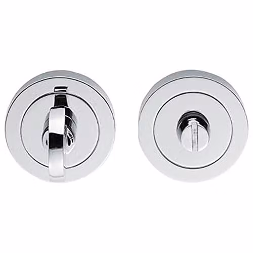 Loops Thumbturn Lock and Release Handle with Concealed Fix and 67mm Spindle in Polished Chrome