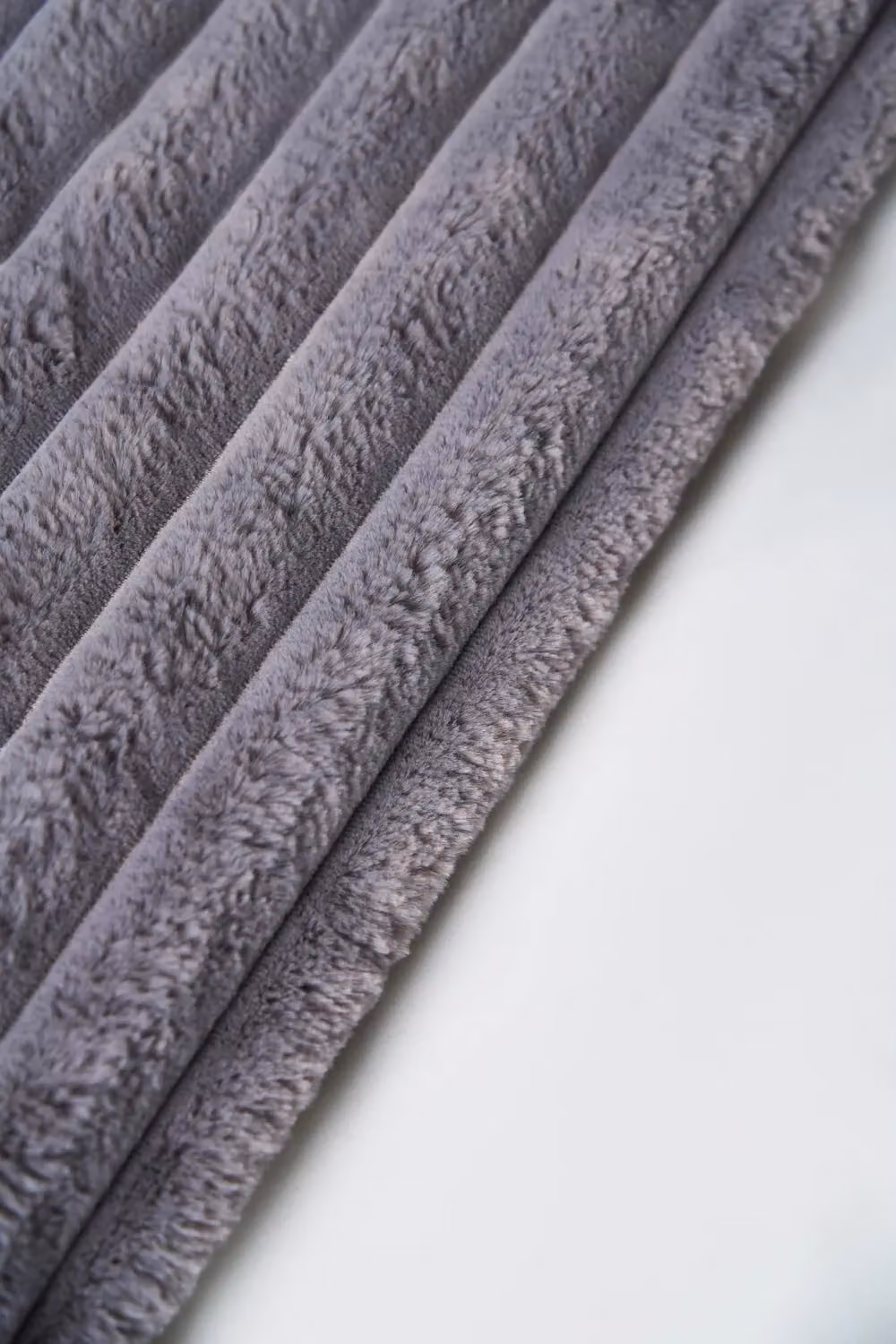 BHS Jumbo Cord Throw with Plain Velvet Backing in Grey, W: 127 cm, D: 152 cm – 3