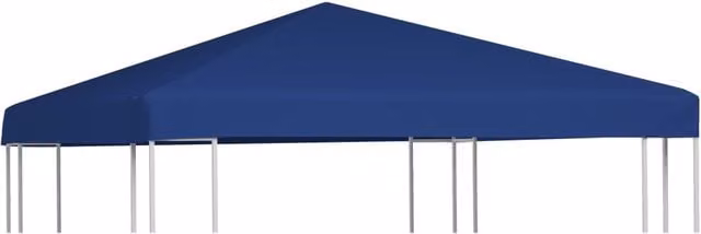 Berkfield Home Blue PVC-Coated Polyester Gazebo Top Cover, 3 x 3 m