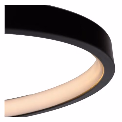 Lucide Maxence Dimmable LED Flush Ceiling Light, Black, Diameter: 46 cm – 4
