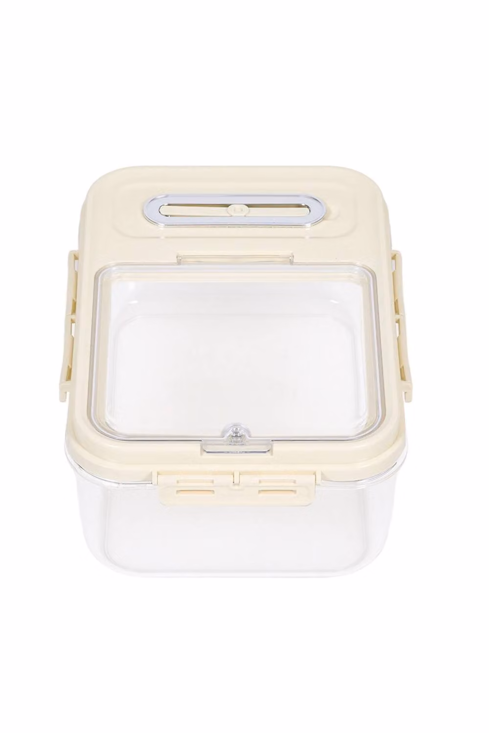 Living and Home Airtight Food Storage Container with Lid and Measuring Cup, Beige/Cream, 5/10kg Capacity – 2