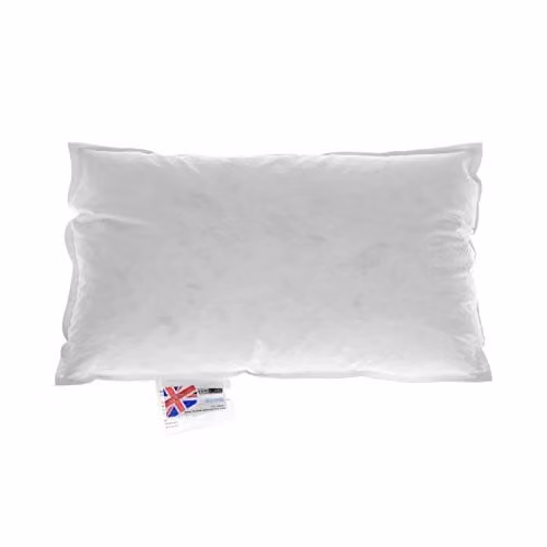Homescapes Goose Feather and Down Cushion Pad, White, W/D/H: 50 x 30 x 30 cm