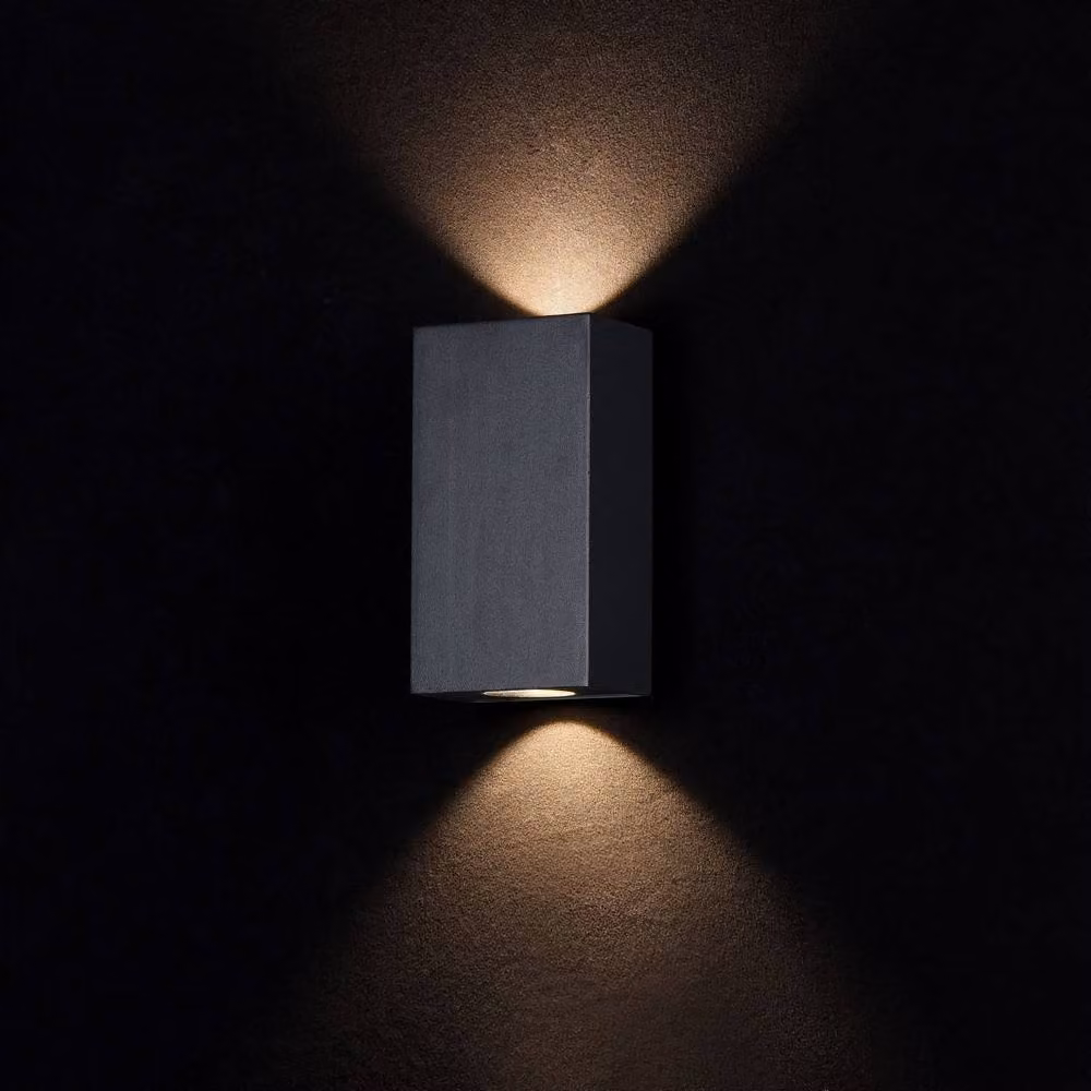 Netlighting Times Square Integrated LED Wall Lamp in Black, IP54 Rated for Garden Use – 2