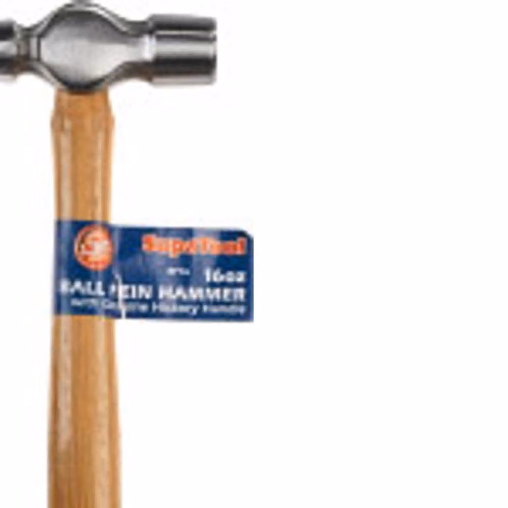 SupaTool Ball Pein Hammer with Steel Head and Brown Wood Handle – 2