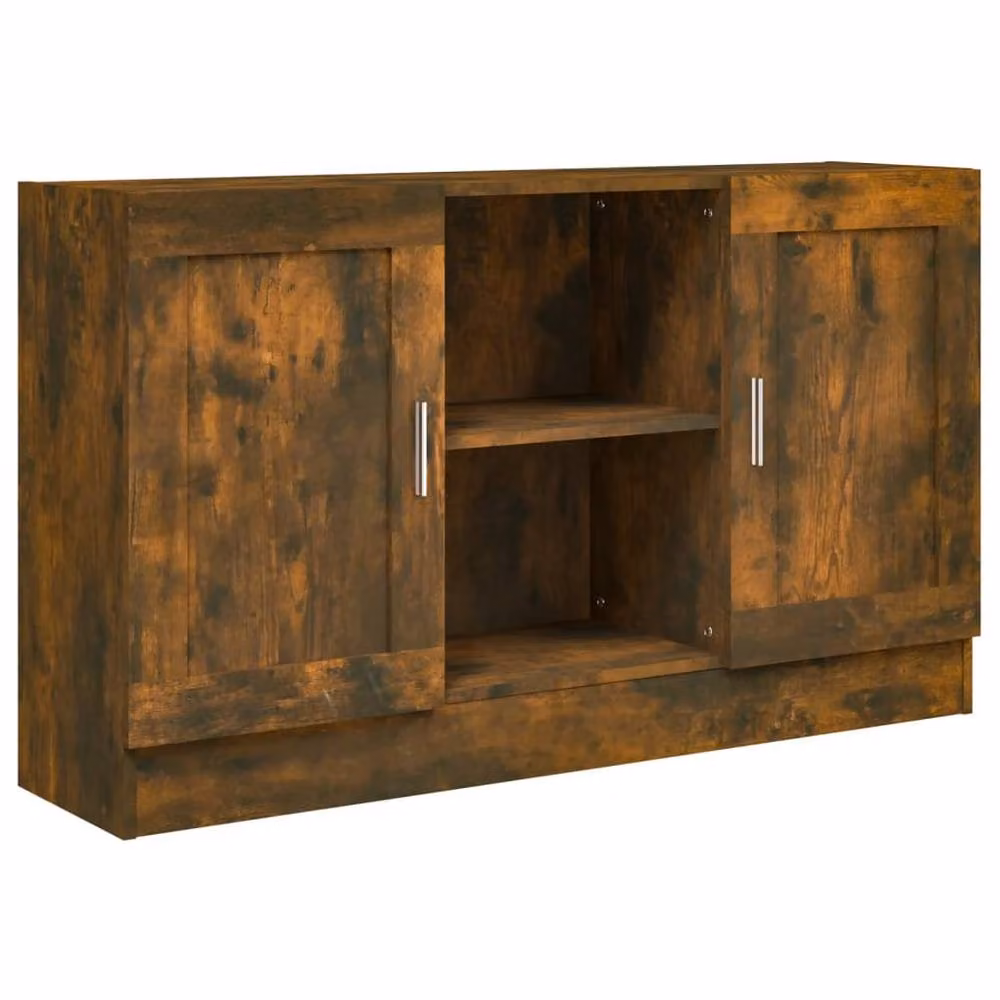 Berkfield Home Smoked Oak Sideboard in Brown, W/D/H: 120 x 30.5 x 70 cm – 3