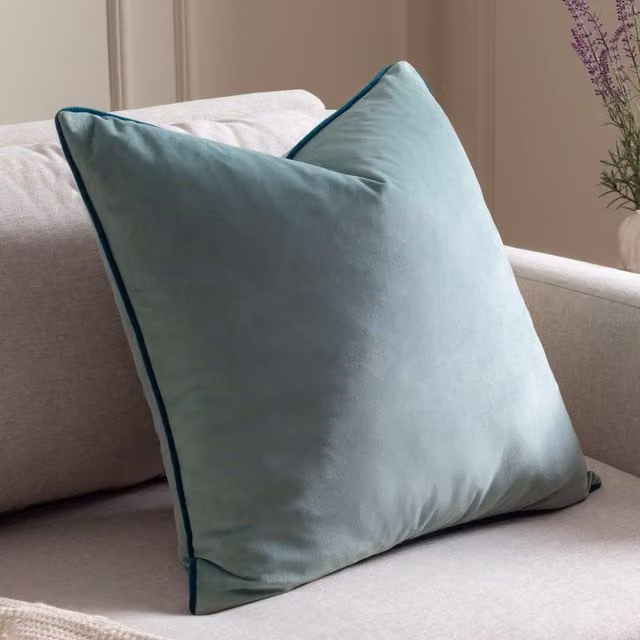 Furn Meridian Green Velvet Square Cushion, W/D/H: 45 x 45 x 45 cm – 1