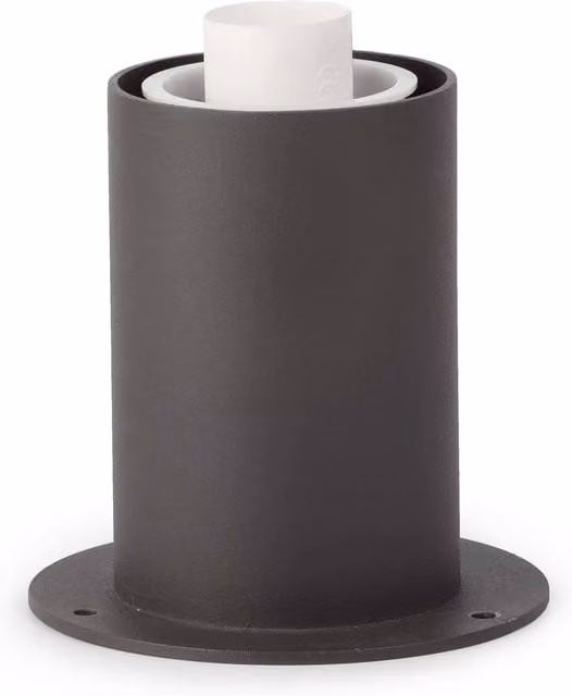 Netlighting Structure 1 Light Base in Dark Grey, E27, IP44 Metal Cylinder Design