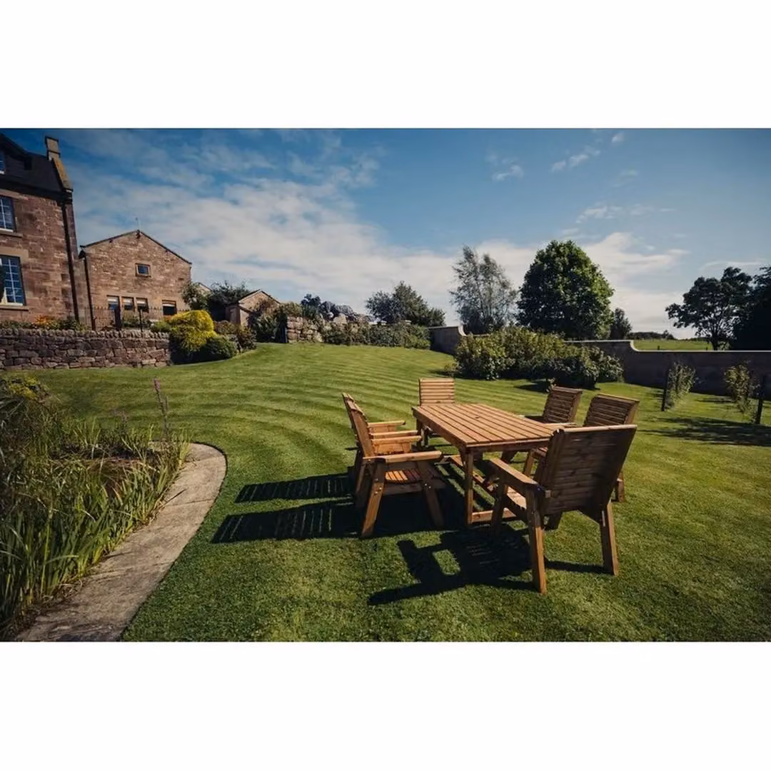 Churnet Valley Garden Furniture Ltd Valley 6 Seater 6XC Wood Garden Set with Cushions in Brown – 2