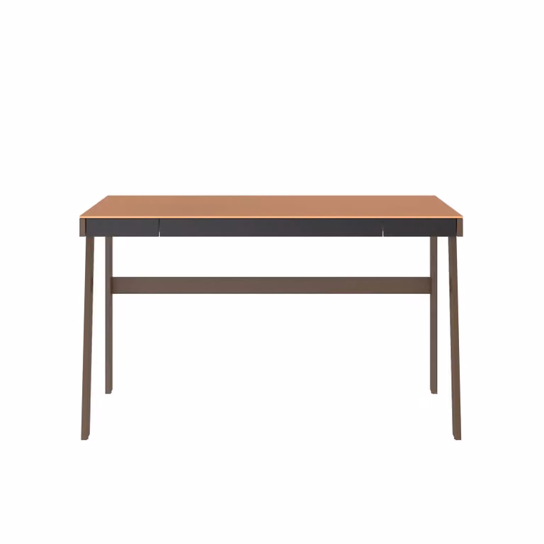 Dome Deco KANT Modern Rectangular Writing Desk in Brown