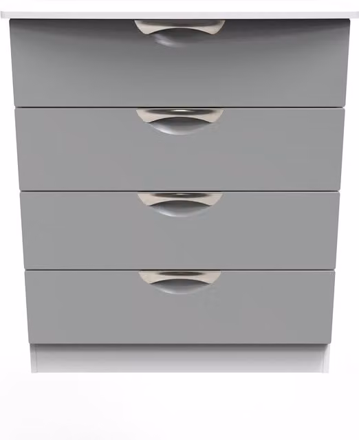 2 U Holborn 4 Drawer Chest in Dark Grey, Ready Assembled – 1