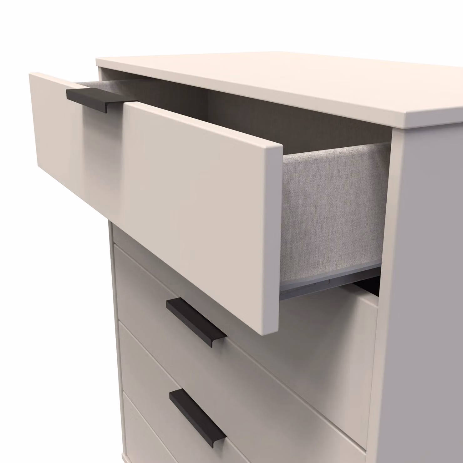 Ready Assembled 2 U Fuji 5 Drawer Chest in Taupe/Beige – 2