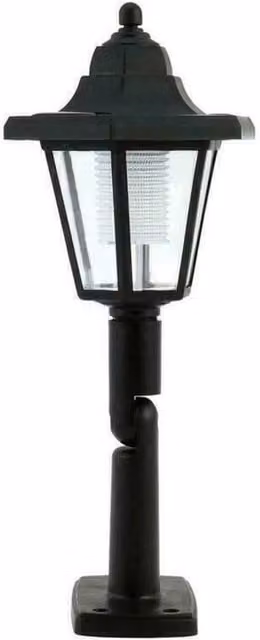 Kelvenix Set of 4 Solar Powered LED Wall Lanterns in Black with Warm White Light – 1
