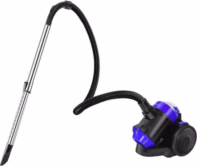 FLAVORA 1000W Corded 2 In 1 Bagless Cylinder Vacuum Cleaner with Washable Filter, Black, H x W x D: 100 x 15 x 15 cm