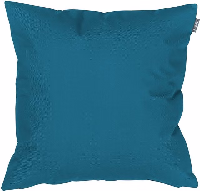 ICON Plain Square Indoor and Outdoor Cushion with Hollow Fibre Filling in Petrol Green
