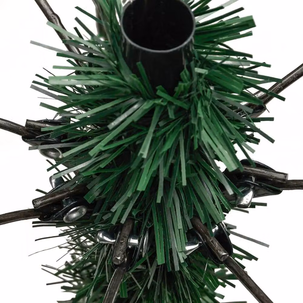 Berkfield Home Beautiful Artificial Hinged Christmas Tree with Stand, Green, Height: 180 cm – 6
