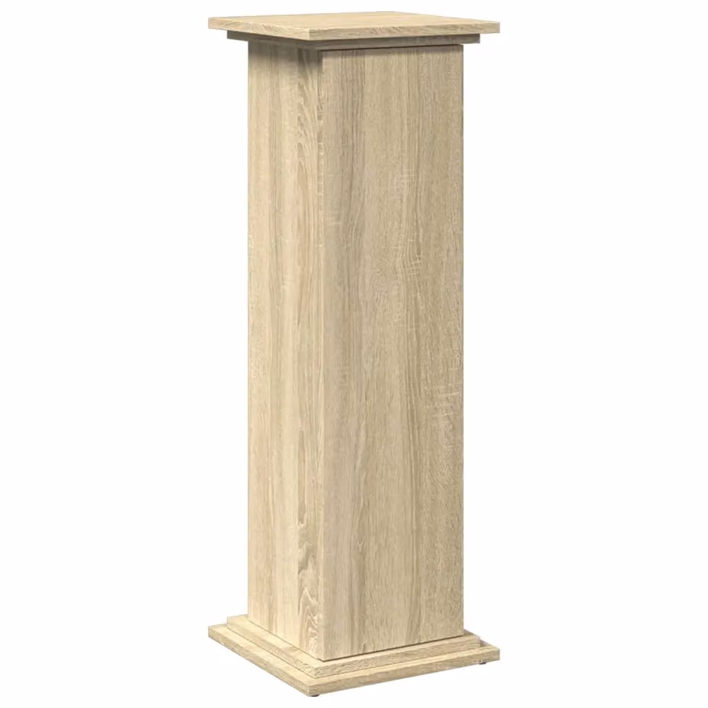 Berkfield Home Display Stand with Storage in Sonoma Oak, Brown, W/D/H: 31 x 30 x 90 cm – 2