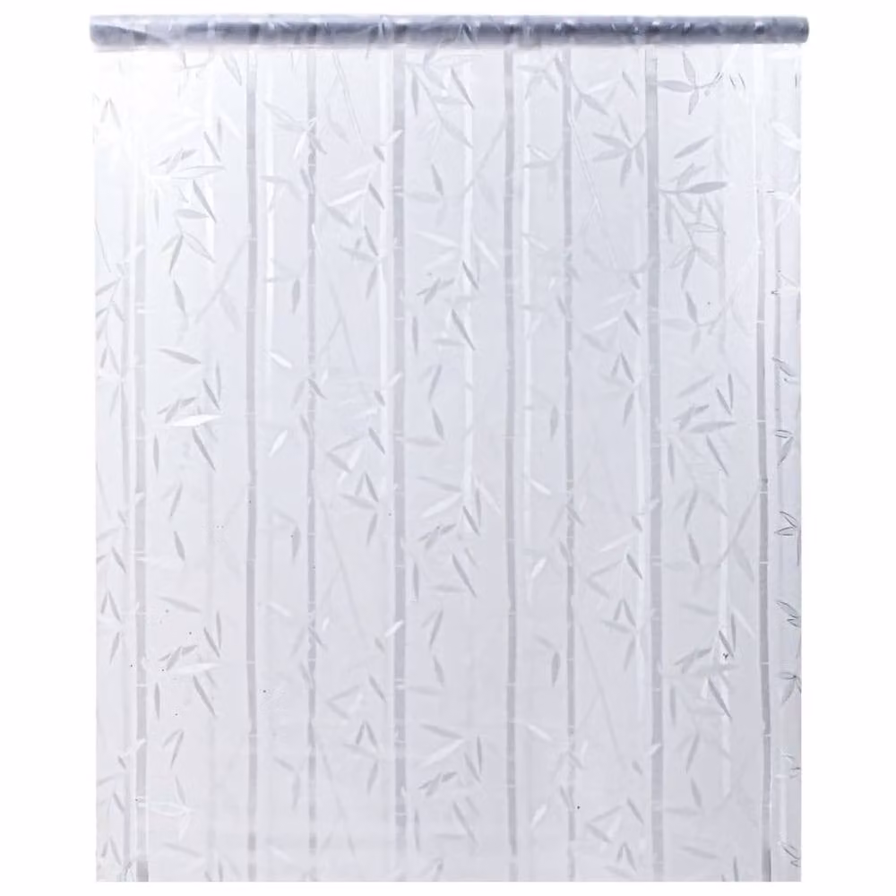 Berkfield Home Frosted Bamboo Pattern Window Film, White, W: 45 cm, L: 500 cm