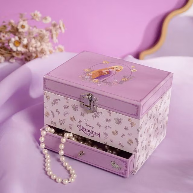 Widdop and Co Disney Pastel Princess Musical Jewellery Box Rapunzel in Purple Multicolour W/D/H: 17.7 x 15.7 x 17.7 cm – 2