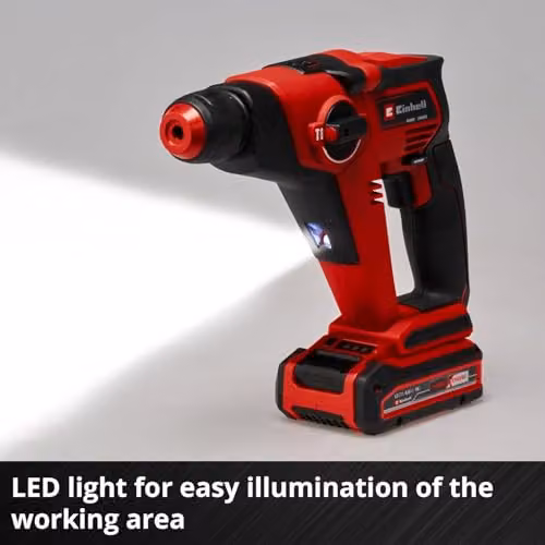 Einhell TE-HD 18/12 Li-Solo Cordless Rotary Hammer in Black and Red – 6