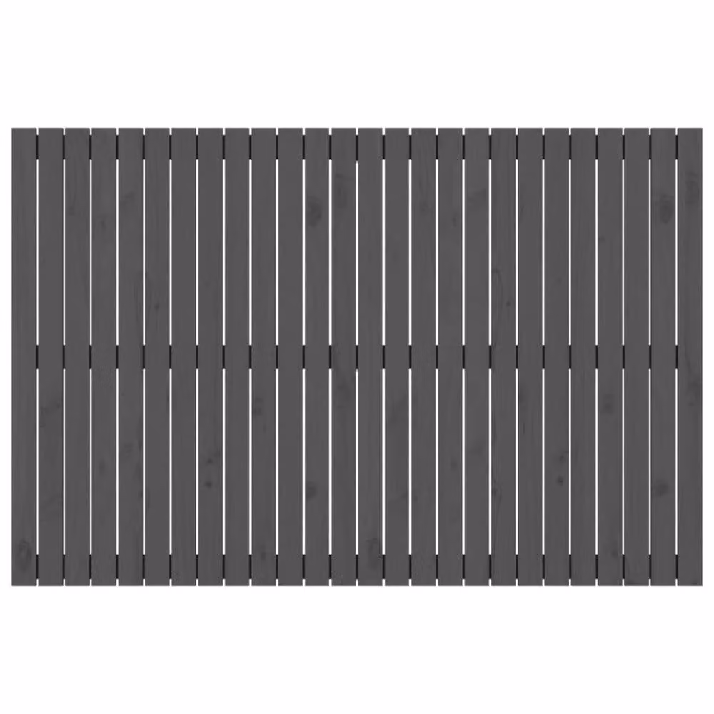 Berkfield Home Grey Rustic Solid Pine Wall Mount Headboard W/D/H: 166 x 3 x 110 cm – 3
