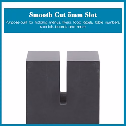 Argon Tableware Natural Slate Sign Holder in Grey or Black – 4