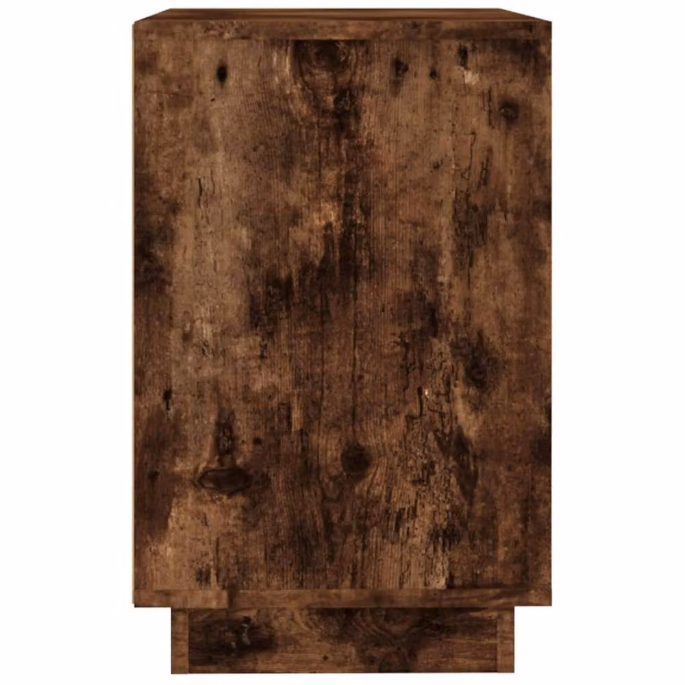 Berkfield Home Smoked Oak Sideboard in Brown, W/D/H: 102 x 35 x 60 cm – 4