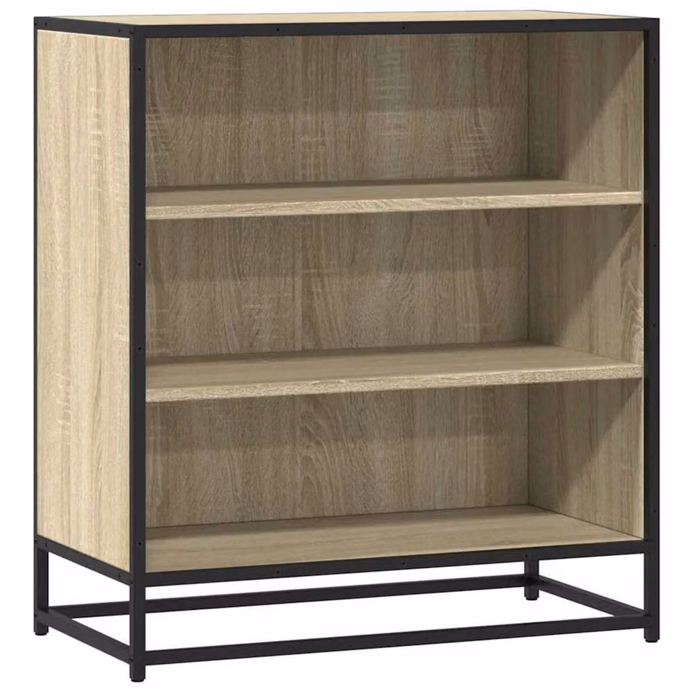 Berkfield Home Industrial Sideboard in Sonoma Oak and Metal, Brown, W: 68 cm, D: 35 cm, H: 76 cm – 3