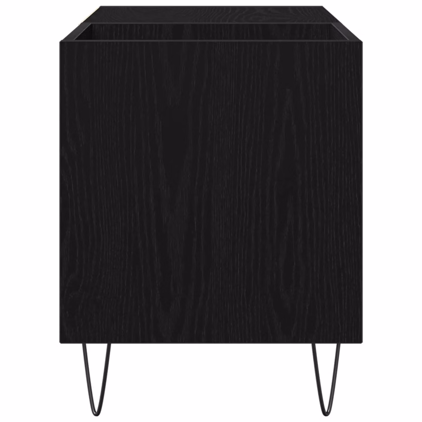 Berkfield Home Record Cabinet in Black Oak, W/D/H: 48 x 38 x 38 cm – 4