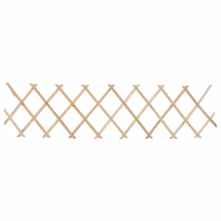 Berkfield Home Brown Firwood Trellis Fence, 5 Pieces, H 180 cm x W 30 cm